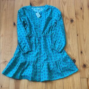 J. Crew Factory Green Floral Mini Dress